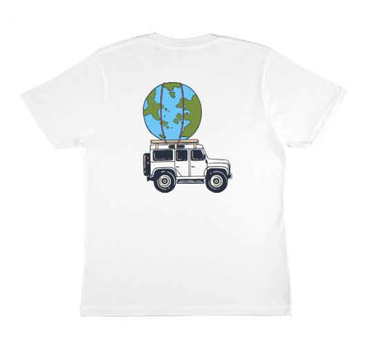 Organic Cotton T-shirt - Earth on 110 Series (blank front)